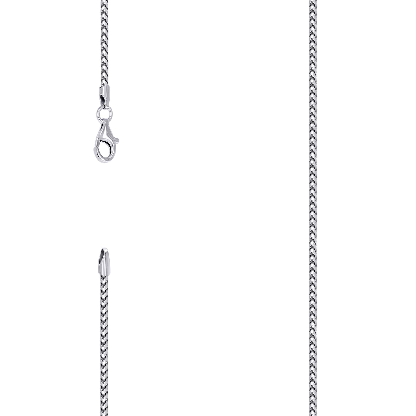 Sterling Silver Or Rhodium Plated Solid Franco Chain