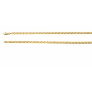14K Yellow Gold Hollow Miami Cuban Curb Chain, Length: 8 In, Width: 4.4 Mm