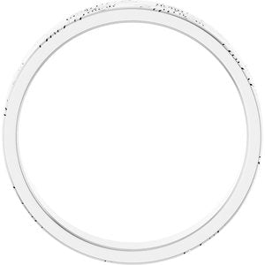 Platinum Floral Flat Band