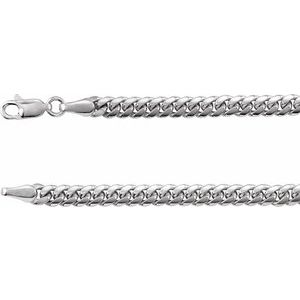 14K Yellow Gold Or Sterling Silver 4.35 Mm Lobster Clasp Miami Cuban Curb Chain