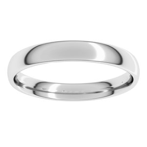 18K Yellow Or White Or Rose Gold Lightweight Comfort-Fit European-Style Band