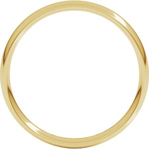 18K Yellow Or White Or Rose Gold Lightweight Comfort-Fit European-Style Band