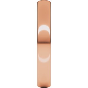 18K Yellow Or White Or Rose Gold Lightweight Comfort-Fit European-Style Band