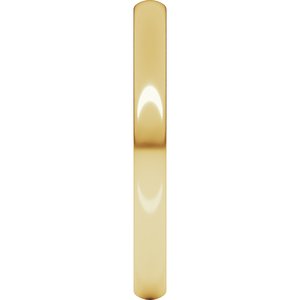 18K Yellow Or White Or Rose Gold Lightweight Comfort-Fit European-Style Band