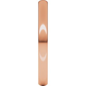 18K Yellow Or White Or Rose Gold Lightweight Comfort-Fit European-Style Band