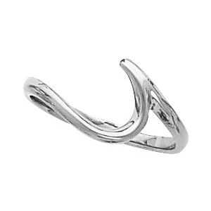 14K White Gold Polished Matching Band Size 6