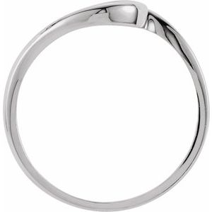 14K White Gold Polished Matching Band Size 6