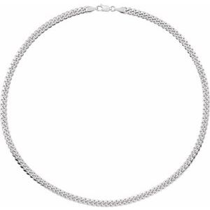 14K Yellow Gold Or Sterling Silver 5 Mm Lobster Clasp Miami Cuban Curb Chain