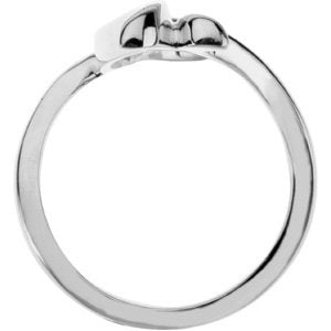 Sterling Silver Polished Freeform Ring Size 7