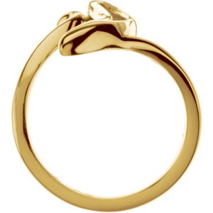 14K Yellow Gold Polished Freeform Ring Size 7