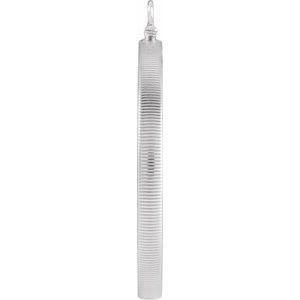 Sterling Silver 39 Mm Screw Top Polished Coin Frame Bezel Dangle