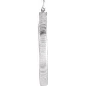 Sterling Silver 38 Mm Screw Top Polished Coin Frame Bezel Dangle