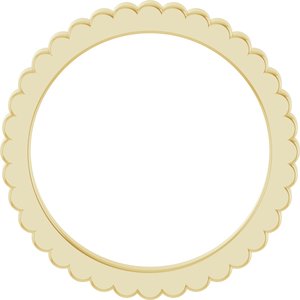 10K Yellow Or White Or Rose Gold Grooved Half Round Band