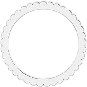 10K Yellow Or White Or Rose Gold Grooved Half Round Band