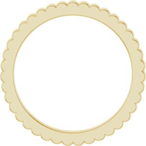 10K Yellow Or White Or Rose Gold Grooved Half Round Band