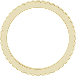 14K Yellow Or White Or Rose Gold Or Sterling Silver Or Platinum Grooved Half Round Band