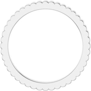 Continuum Sterling Silver 1.5 mm Grooved Half Round Band