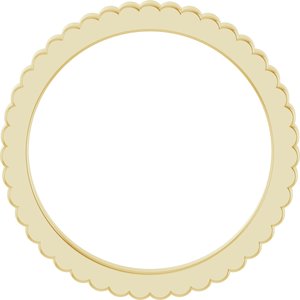14K Yellow Gold 1.5 Mm Polished Grooved Band Size 6