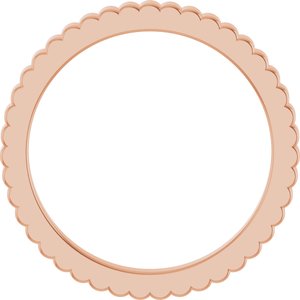 14K Yellow Or White Or Rose Gold Or Sterling Silver Or Platinum Grooved Half Round Band