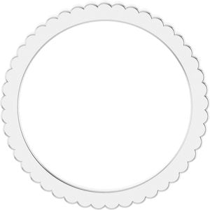 14K Yellow Or White Or Rose Gold Or Sterling Silver Or Platinum Grooved Half Round Band