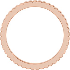 14K Yellow Or White Or Rose Gold Or Sterling Silver Or Platinum Grooved Half Round Band