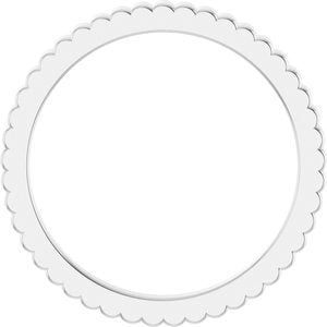 14K Yellow Or White Or Rose Gold Or Sterling Silver Or Platinum Grooved Half Round Band