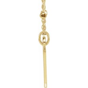 14K Yellow Gold 15.6 X 12 Mm 16 In Polished Engravable Heart Necklace