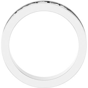 Platinum Sculptural Flat Band