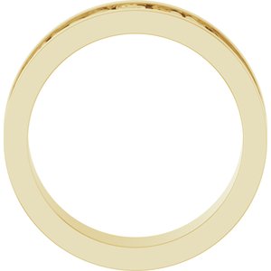 10K Yellow Or White Or Rose Gold Sculptural Flat Band