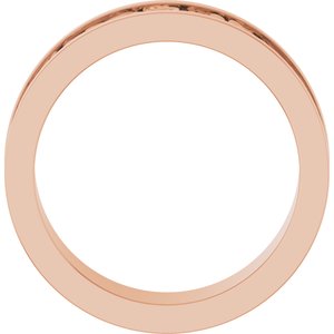 14K Yellow Or White Or Rose Gold Sculptural Flat Band