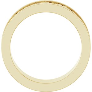 14K Yellow Or White Or Rose Gold Sculptural Flat Band