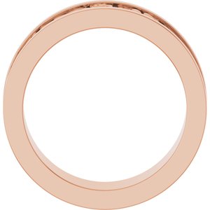 18K Yellow Or White Or Rose Gold Sculptural Flat Band