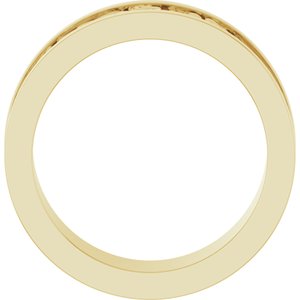 10K Yellow Or White Or Rose Gold Sculptural Flat Band