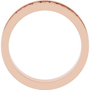 18K Yellow Or White Or Rose Gold Sculptural Flat Band