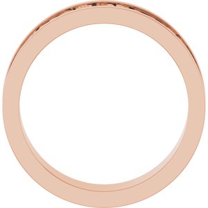 10K Yellow Or White Or Rose Gold Sculptural Flat Band