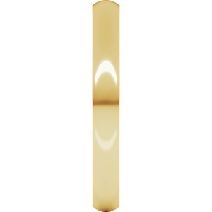 18K Yellow Or White Or Rose Gold Ultra-Lightweight Comfort-Fit Half Round Band