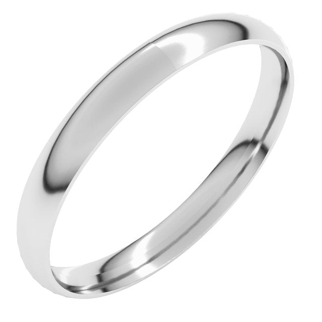14K Yellow Or White Or Rose Gold Or Sterling Silver Or Platinum Ultra-Lightweight Comfort Fit Band