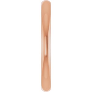 18K Yellow Or White Or Rose Gold Ultra-Lightweight Comfort-Fit Half Round Band