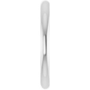 Platinum Ultra-Lightweight Comfort-Fit Half Round Band