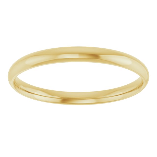 14K Yellow Or White Or Rose Gold Or Sterling Silver Or Platinum Ultra-Lightweight Comfort Fit Band