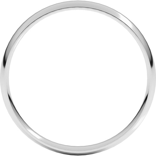 14K Yellow Or White Or Rose Gold Or Sterling Silver Or Platinum Ultra-Lightweight Comfort Fit Band