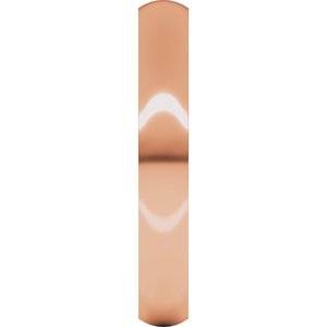 18K Yellow Or White Or Rose Gold Ultra-Lightweight Comfort-Fit Half Round Band