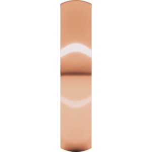 18K Yellow Or White Or Rose Gold Ultra-Lightweight Comfort-Fit Half Round Band