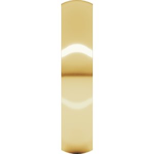 18K Yellow Or White Or Rose Gold Ultra-Lightweight Comfort-Fit Half Round Band