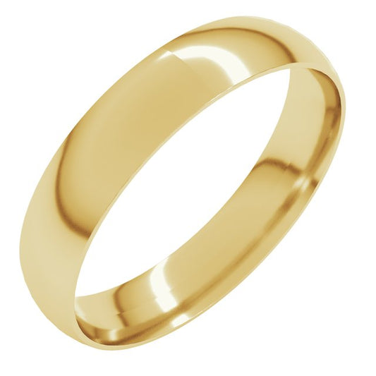 14K Yellow Or White Or Rose Gold Or Sterling Silver Or Platinum Ultra-Lightweight Comfort Fit Band