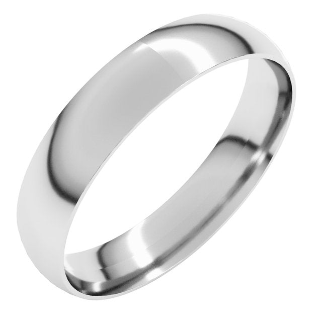 14K Yellow Or White Or Rose Gold Or Sterling Silver Or Platinum Ultra-Lightweight Comfort Fit Band