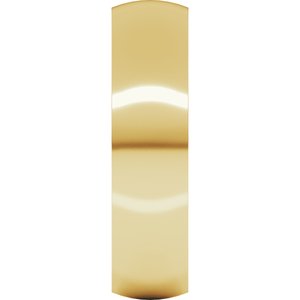 18K Yellow Or White Or Rose Gold Ultra-Lightweight Comfort-Fit Half Round Band