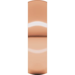 18K Yellow Or White Or Rose Gold Ultra-Lightweight Comfort-Fit Half Round Band