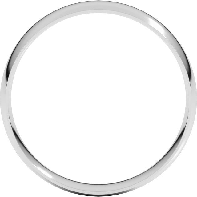 14K Yellow Or White Or Rose Gold Or Sterling Silver Or Platinum Ultra-Lightweight Comfort Fit Band