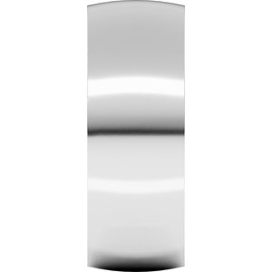 Platinum Ultra-Lightweight Comfort-Fit Half Round Band
